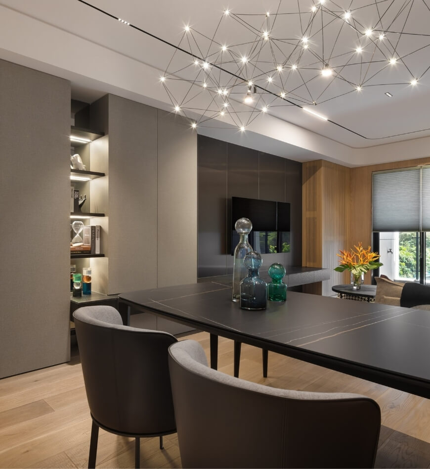 QUASAR, Delta Light, Neko Lighting, VIBIA｜Private residence, Taipei, Taiwan