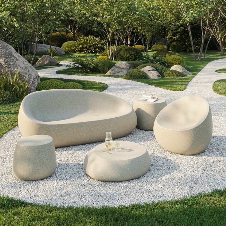 Stone lounge chair